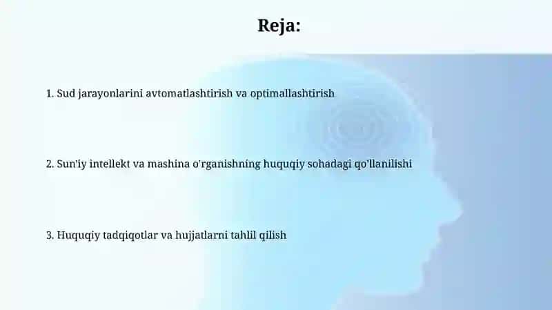 Sunʼiy intellekt va mashina oʻrganish huquqiy sohada qanday qoʻllanilishi 2