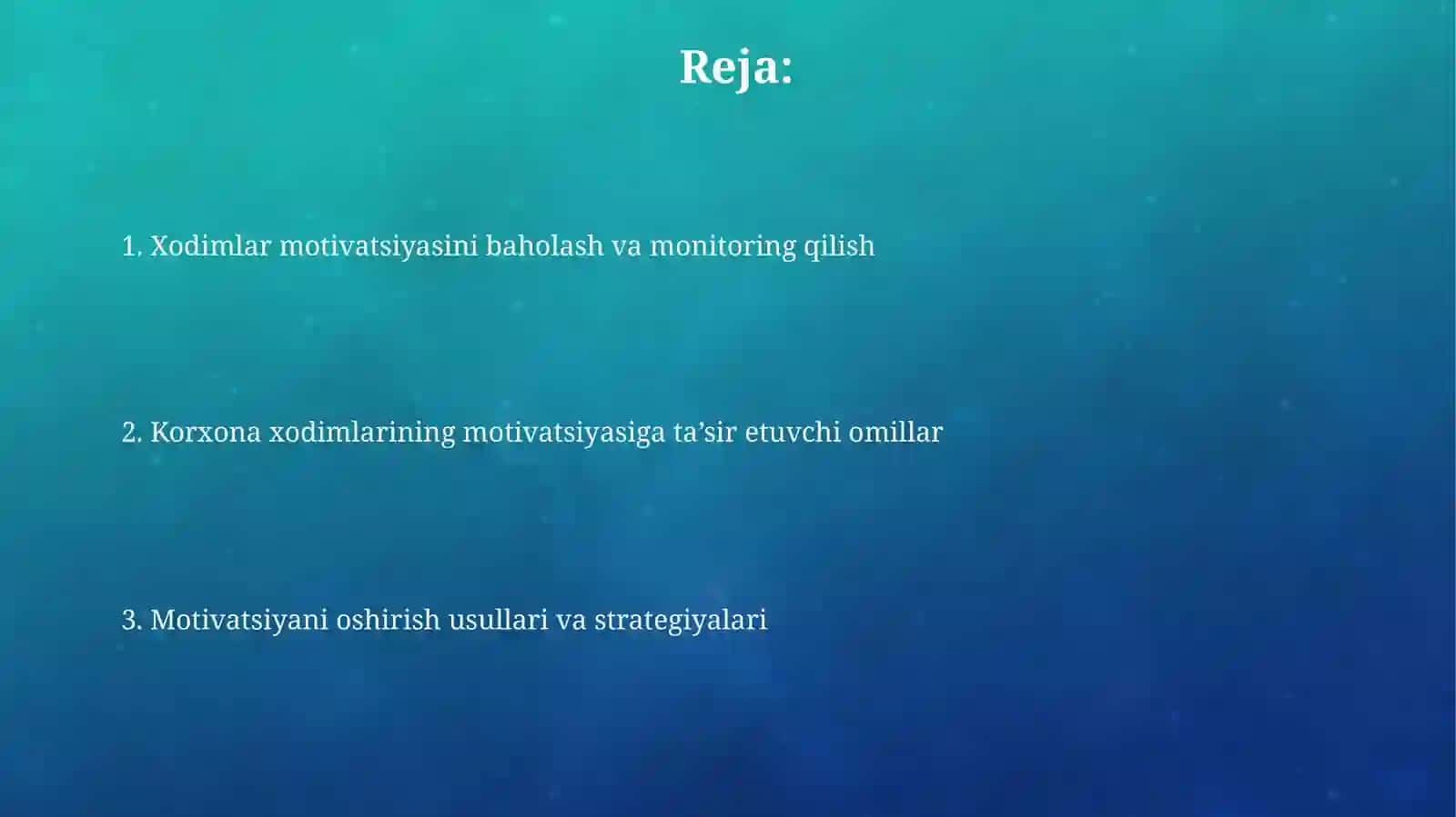 Sanoat korxonalari kadrlari va mehnat motivatsiyasi 2