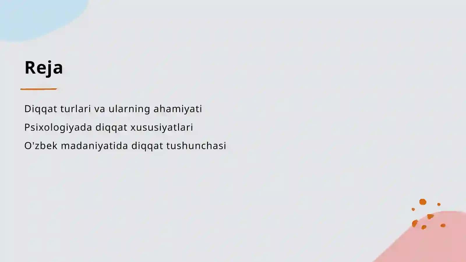 Umumiy psixologiyada Diqqat turlari va uning xususiyatlari 2