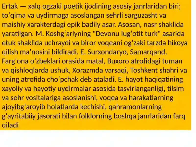 Ertaklarning mavzui yxususiyatlari 2