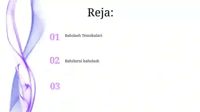Bahslash Texnikalari 2