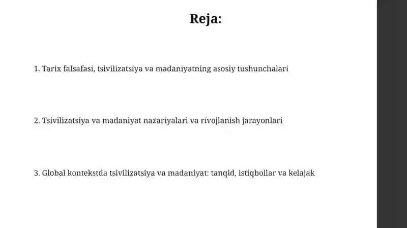 Tarix falsafasi sivilizatsiya va madaniyat 2
