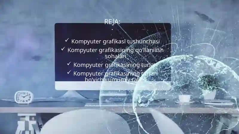 KOMYUTER GRAFIKASI VA UNING TURLARI. RASTRLI GRAFIKA. RASTRLI GRAFIKA TURLARI.VEKTORLI GRAFIKA.VEKTORLI GRAFIKA DASTURLARI. FRAKTAL GRAFIKA. FRAKTAL GRAFIKA DASTURLARI 2