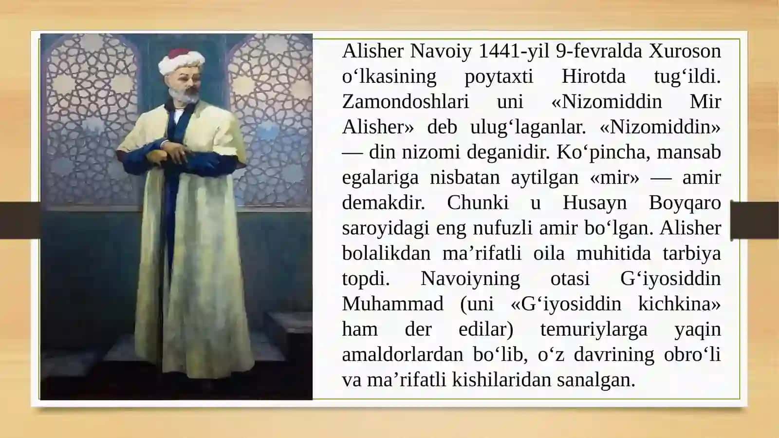 Alisher Navoiy hayoti va ijodi 2