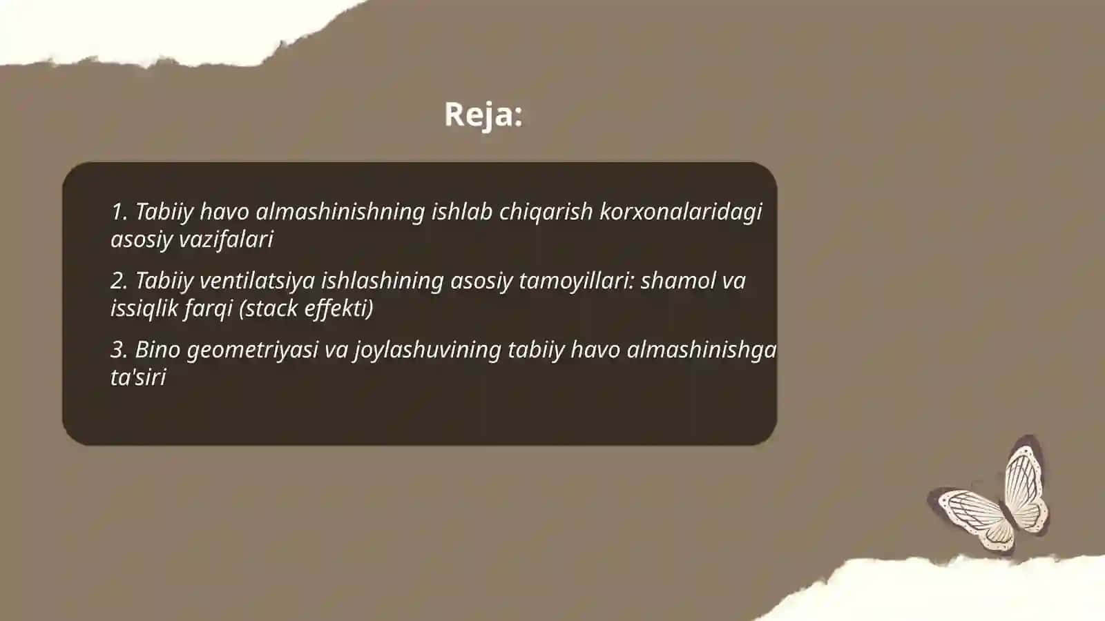 Tabiiy havo almashinish qurilmalari 2