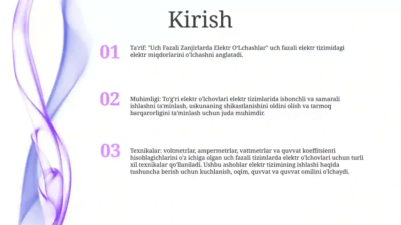Uch Fazali Zanjirlarda Elektr O‘Lchashlar 2