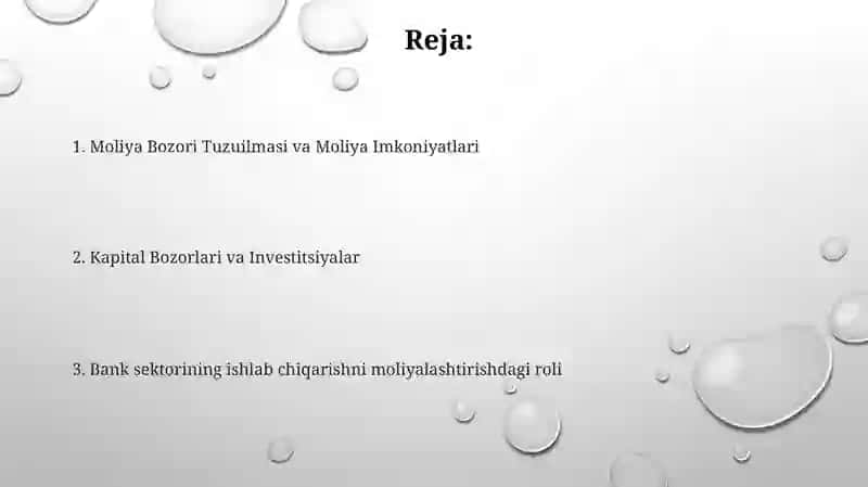 Kapital Bozorlari va Investitsiyalar 2