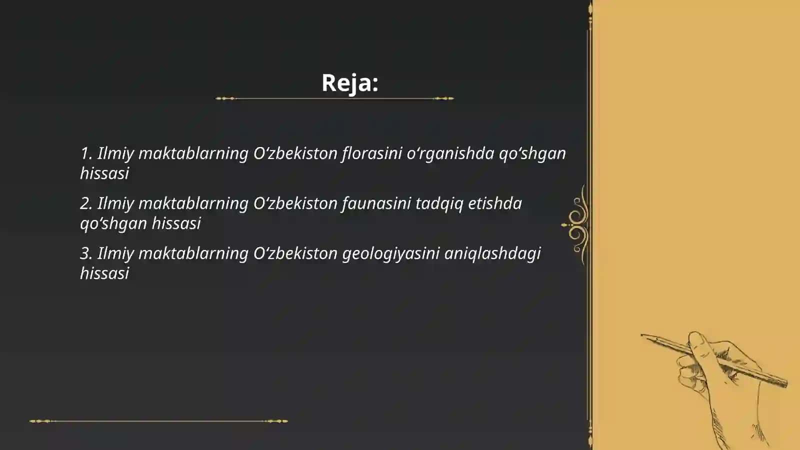 Ilmiy maktablar va ularning Oʻzbekiston tabiatini oʻrganishda qoʻshgan hissasi 2