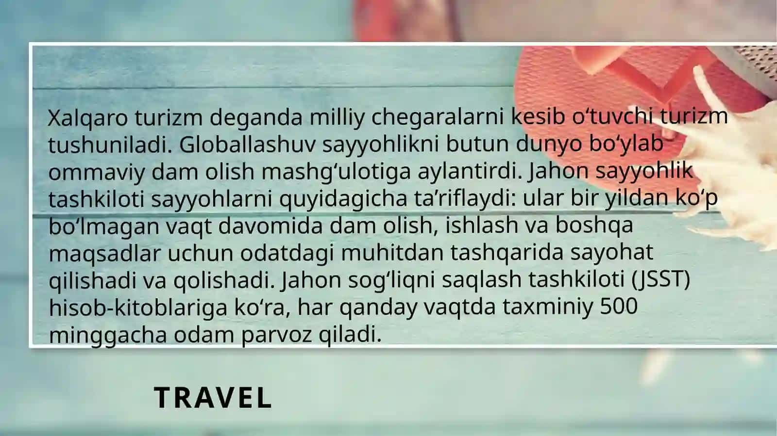 O'zbekistonda turizmni rivojlantirish va uning istiqbollari 2