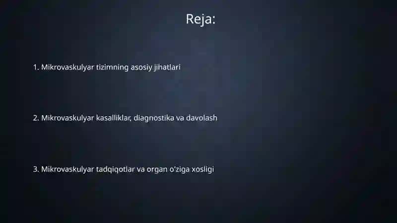 Katta kichik qon tomirlari tizimi 2