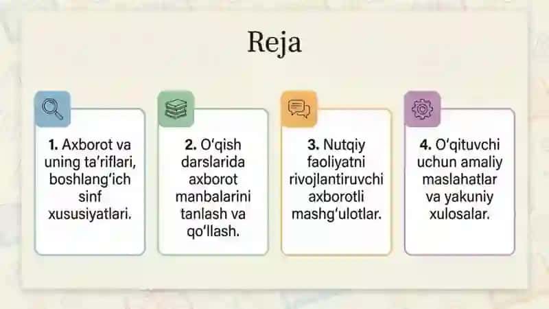 Boshlangʻich taʼlimda ona tili va oqitish darslarida axborot 2