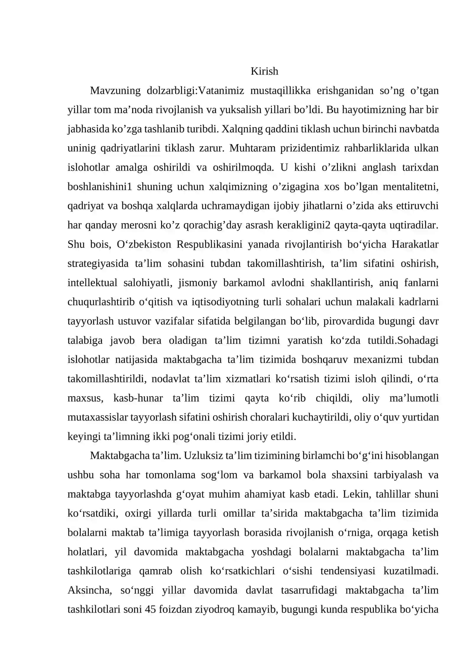Maktabgacha ta'lim tashkilotlarini tekshirish qilishda yuzaga keladigan muammolar 2