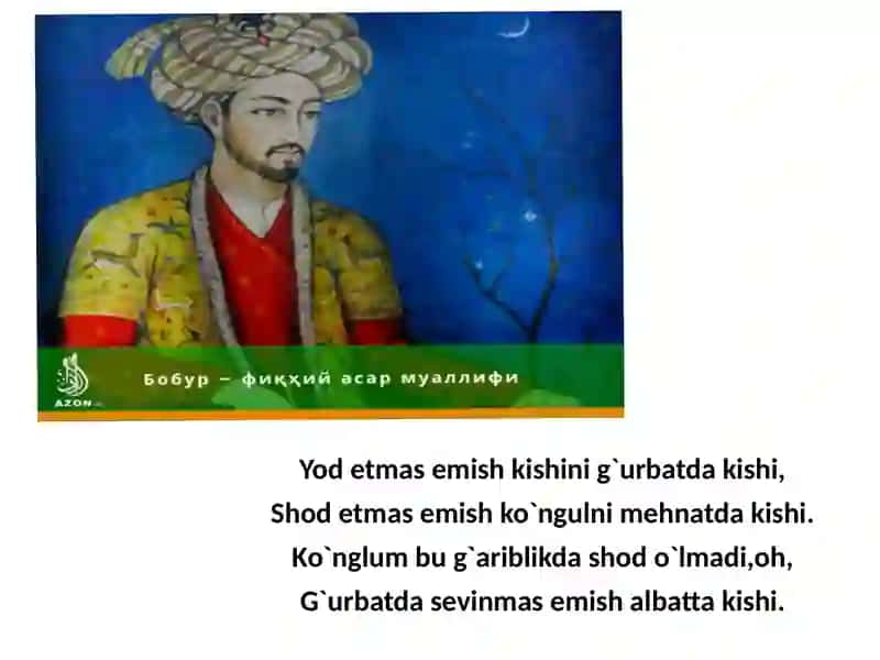 Zahiriddin Muhammad Bobur 2