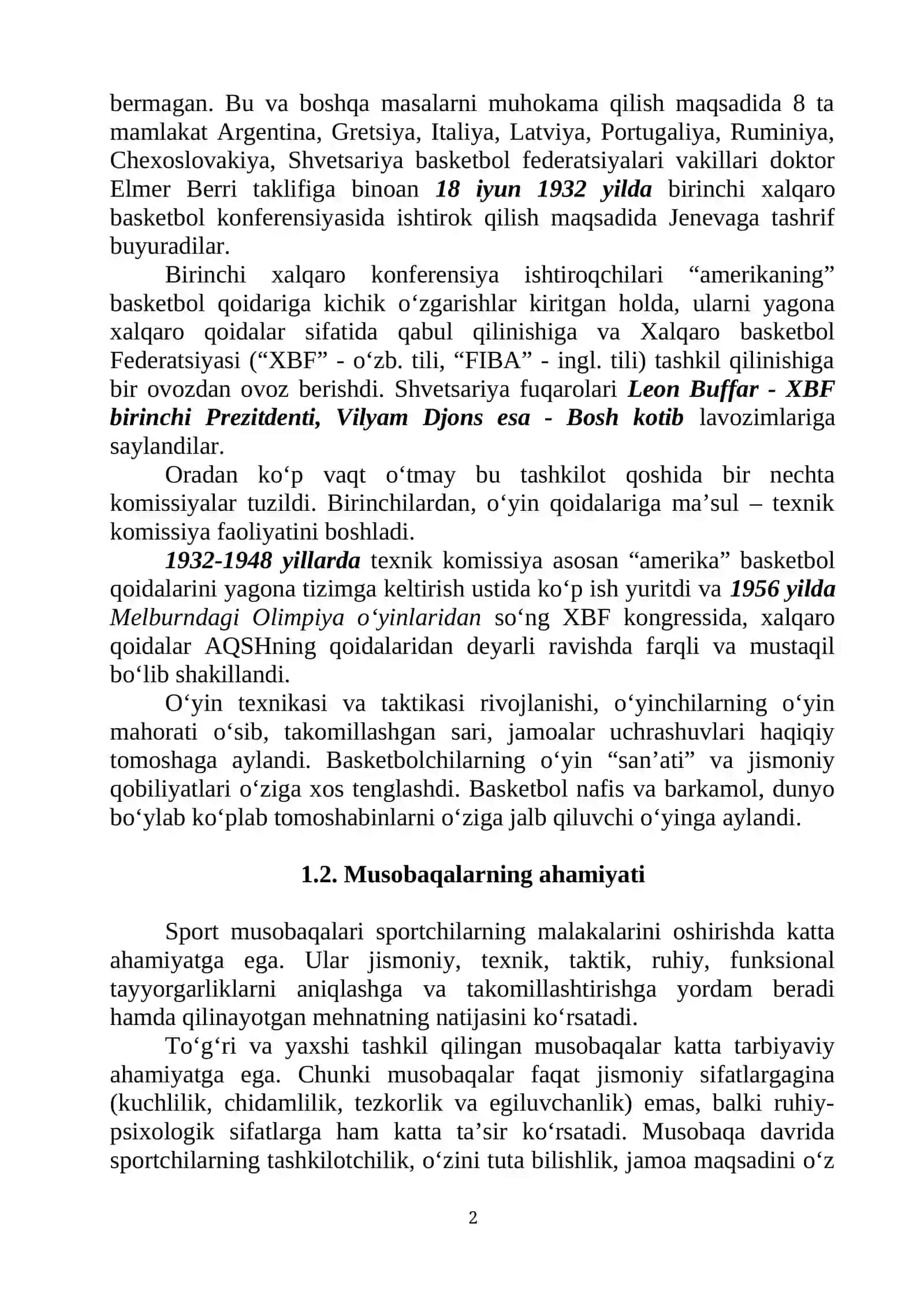 Basketbol Musobaqalarni Tashkil Etish va Hakamlik Qilish Nazariyasi 2