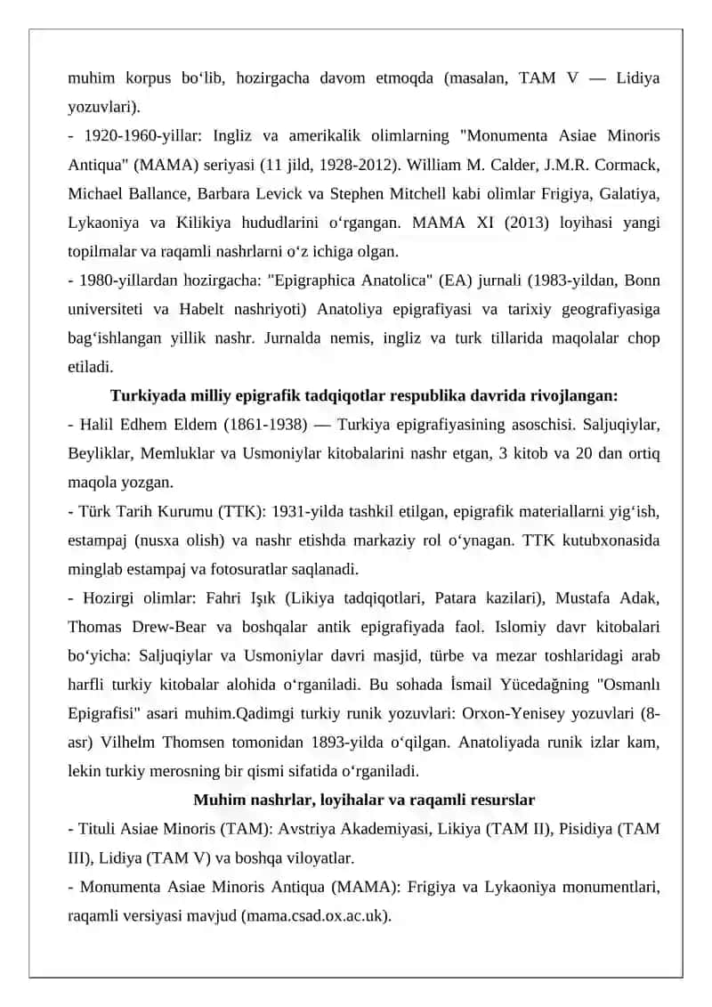 Epigrafiya fanining ta’rifi va ahamiyati 2