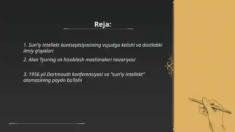Sun’iy intellekt texnologiyasi rivojlanish tarixi 2
