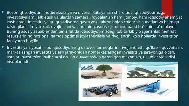Talimga investidsiya qilishning iqtisodiy samaradorligi 2