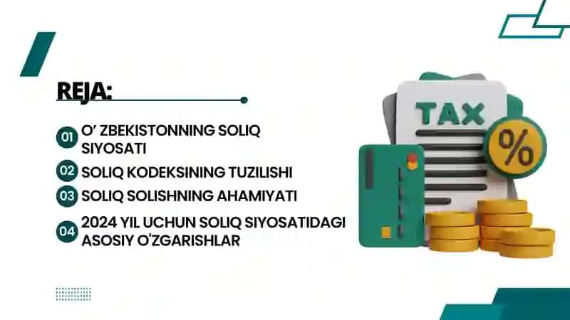 SOLIQ TIZIMINING SHAKLLANISH BOSQICHLARI 2