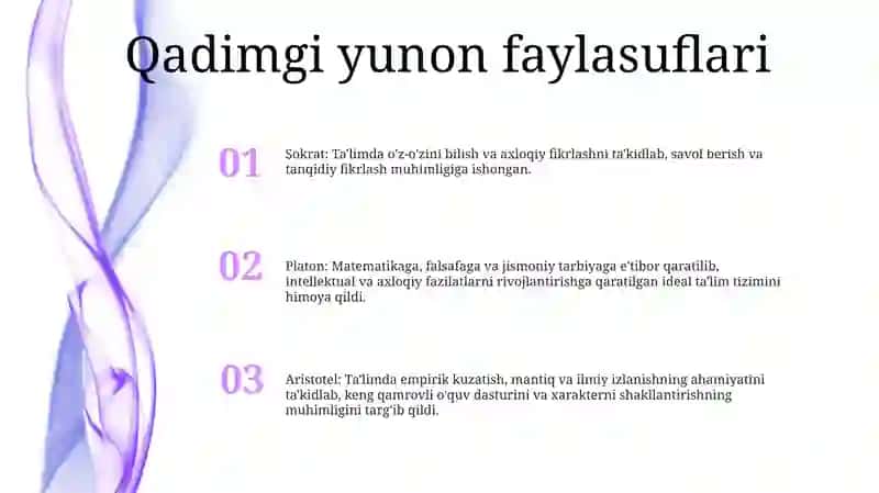 Antik Davr Faylasuflarining Pedagogik Fikrlari 2