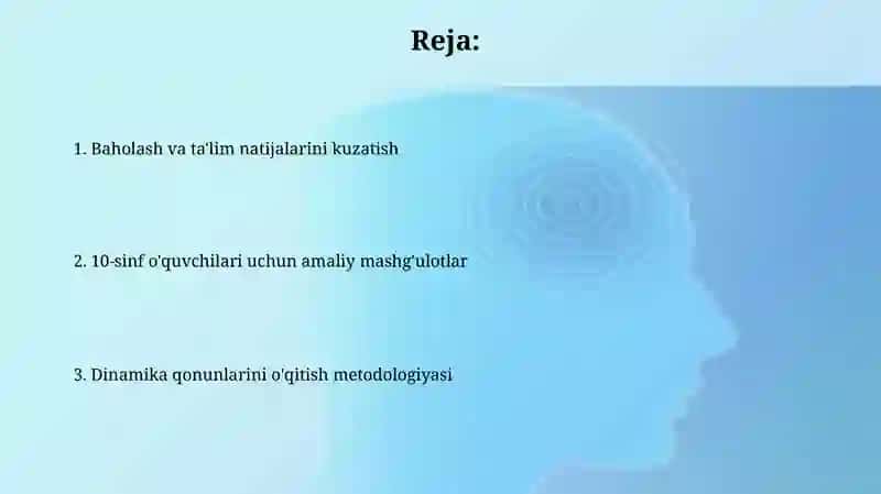dinamika qonunlari mavzusini oʻqitish metodikasi 2
