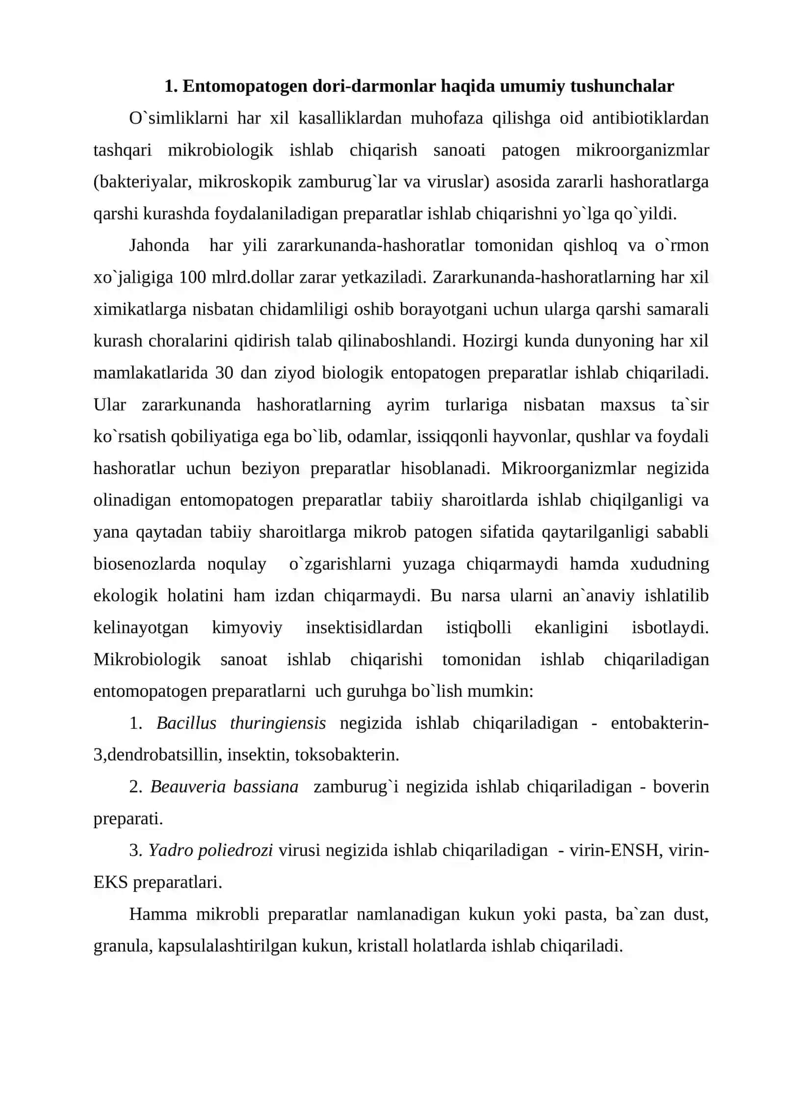 Qishloq xo`jaligi uchun bakterial dori-darmonlarni ajratib olish texnologiyasi 2