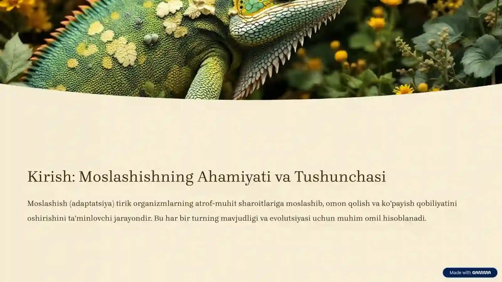 Organizmning Moslashishi va Uning Bosqichlari: Keng Qamrovli Tahlil 2