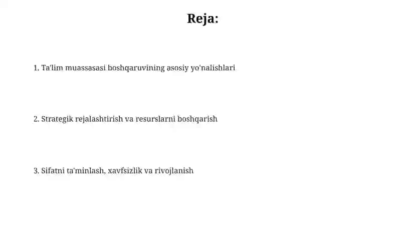 Ta'lim muassasasi menejmenti 2
