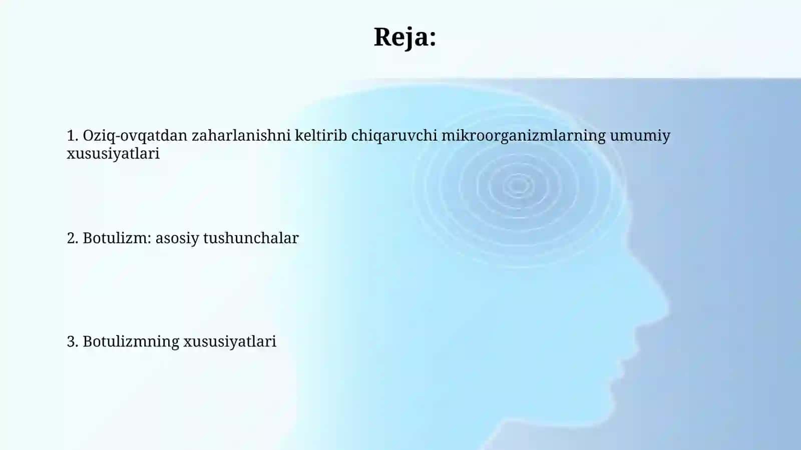 Ovqatdan zaxarlanishni chaqiruvchimikroorganizmlargaxarakteristika 2