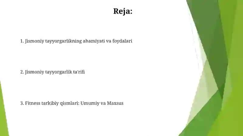 Umumiy va maxsus jismoniy tayorgarlik bilimlar tushunchasi va órni 2