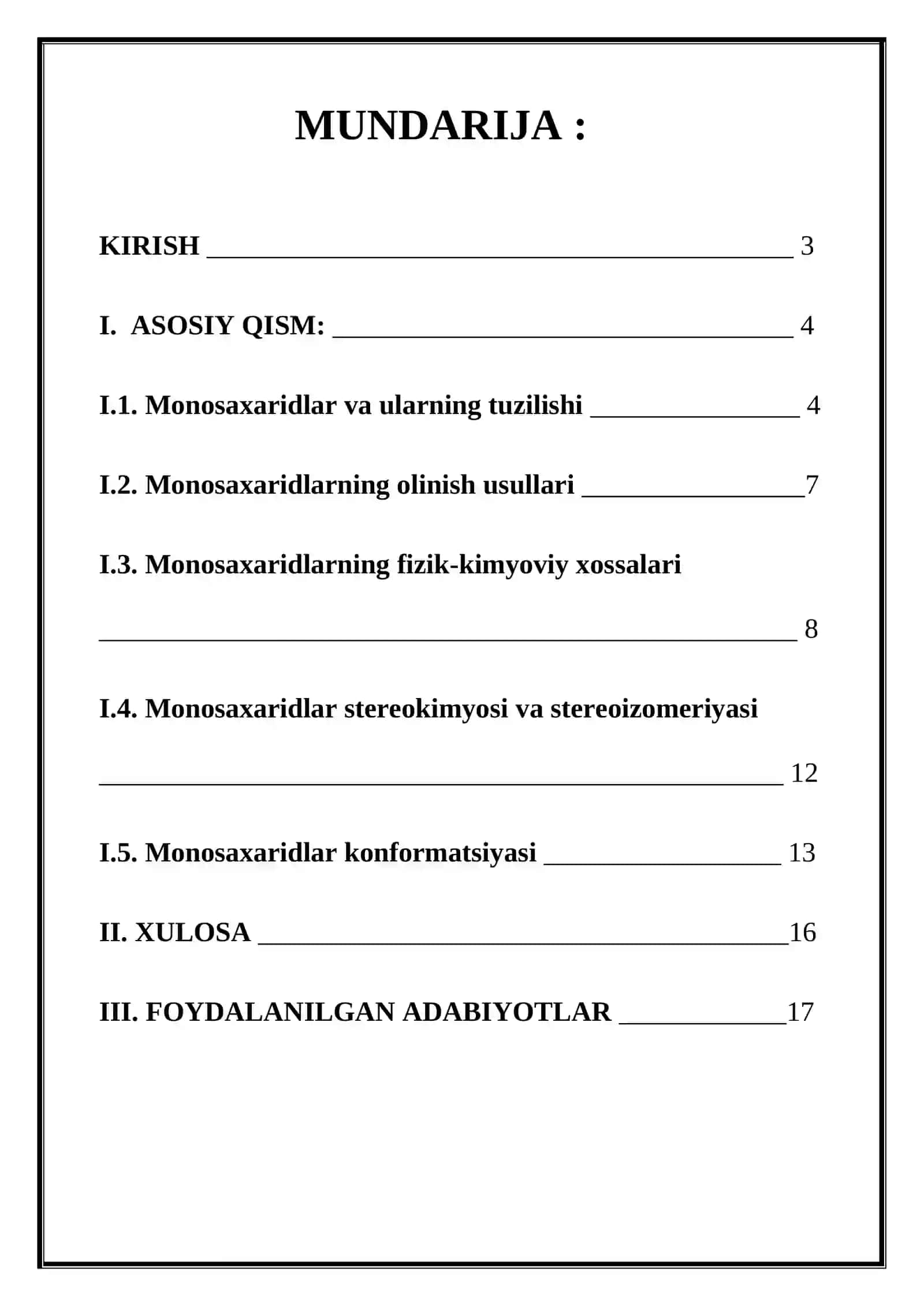 MONOSAXARIDLAR. MONOSAXARIDLAR STEREOKIMYOSI 2