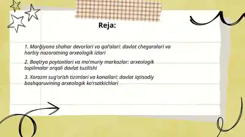Marğiyona,Baqtrya,Xorazm va Sóğd misolida davlatchilikning arxeologik ifodasi 2