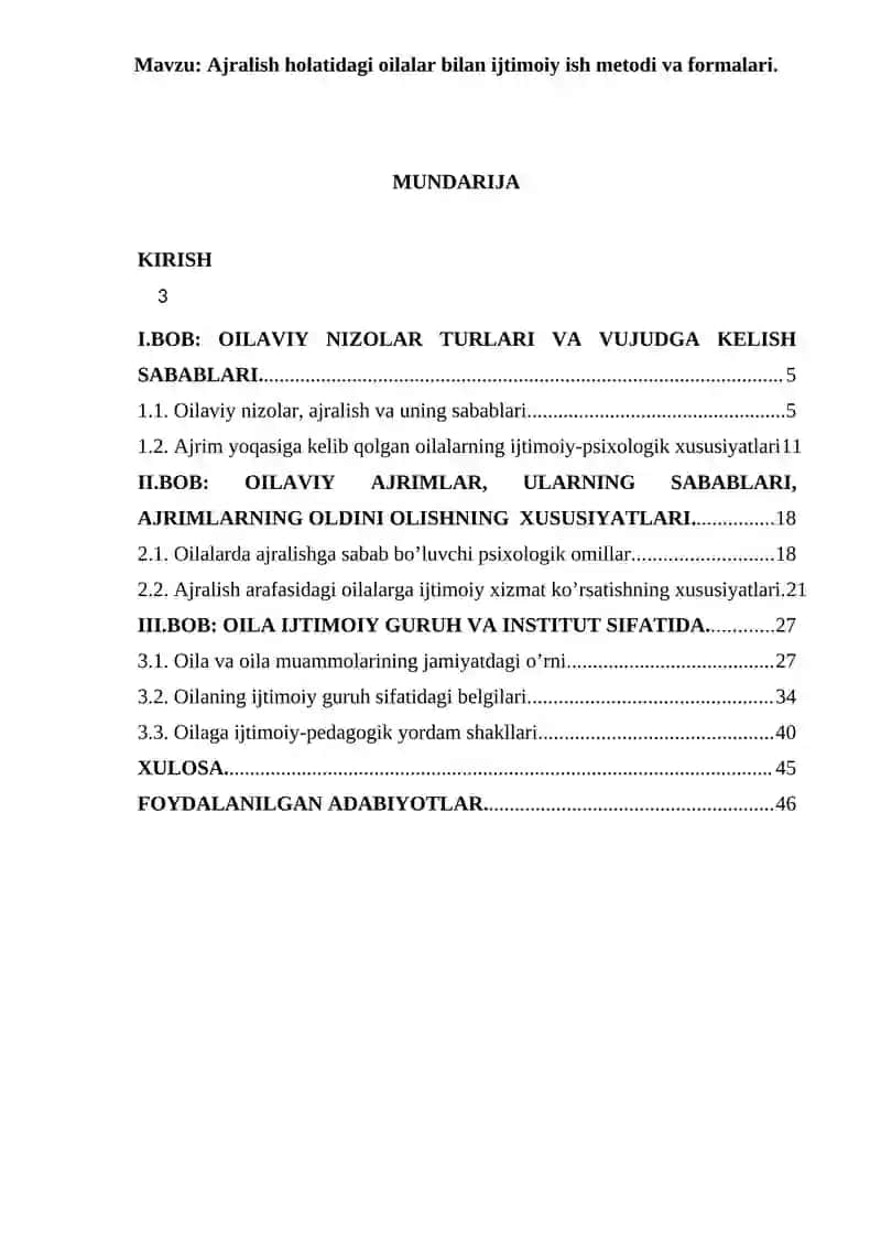 Ajralish holatidagi oilalar bilan ijtimoiy ish metodi va formalari 2