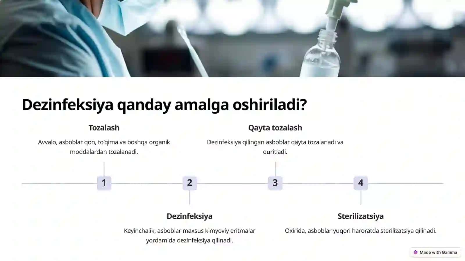 Zamonaviy xirurgik asboblar dizenfeksiyasi 2