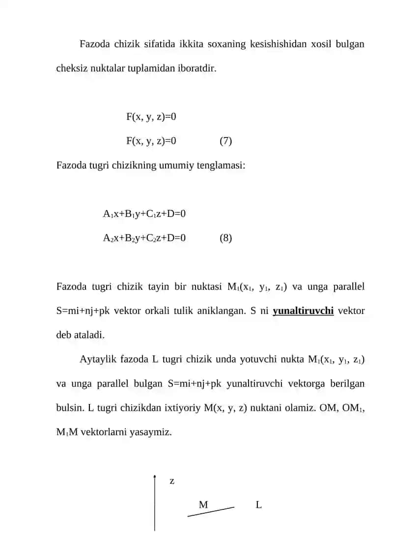 Analitik geometriya elementlari 2