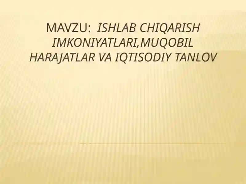 ORIENTAL UNIVERSITETIIQTISODIYOT FAKULTETI2-KURS 35-GURUHTALABASI NOSIRALIYEVOgʻABEKNINGMIKROIQTISOD 2
