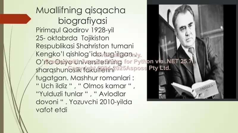 Primqul Qodirov Qadrim qissasi 2