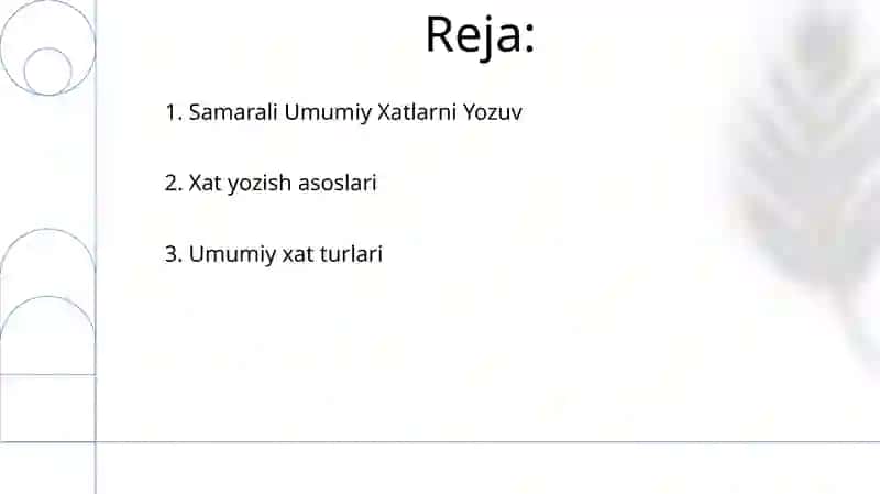 Umumiy xatlar 2
