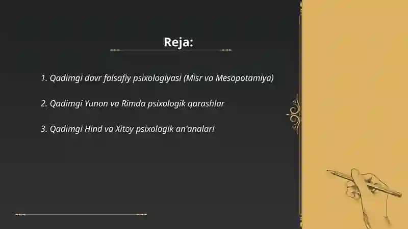Psixologiya fanining taraqqiyot bosqichlari 2