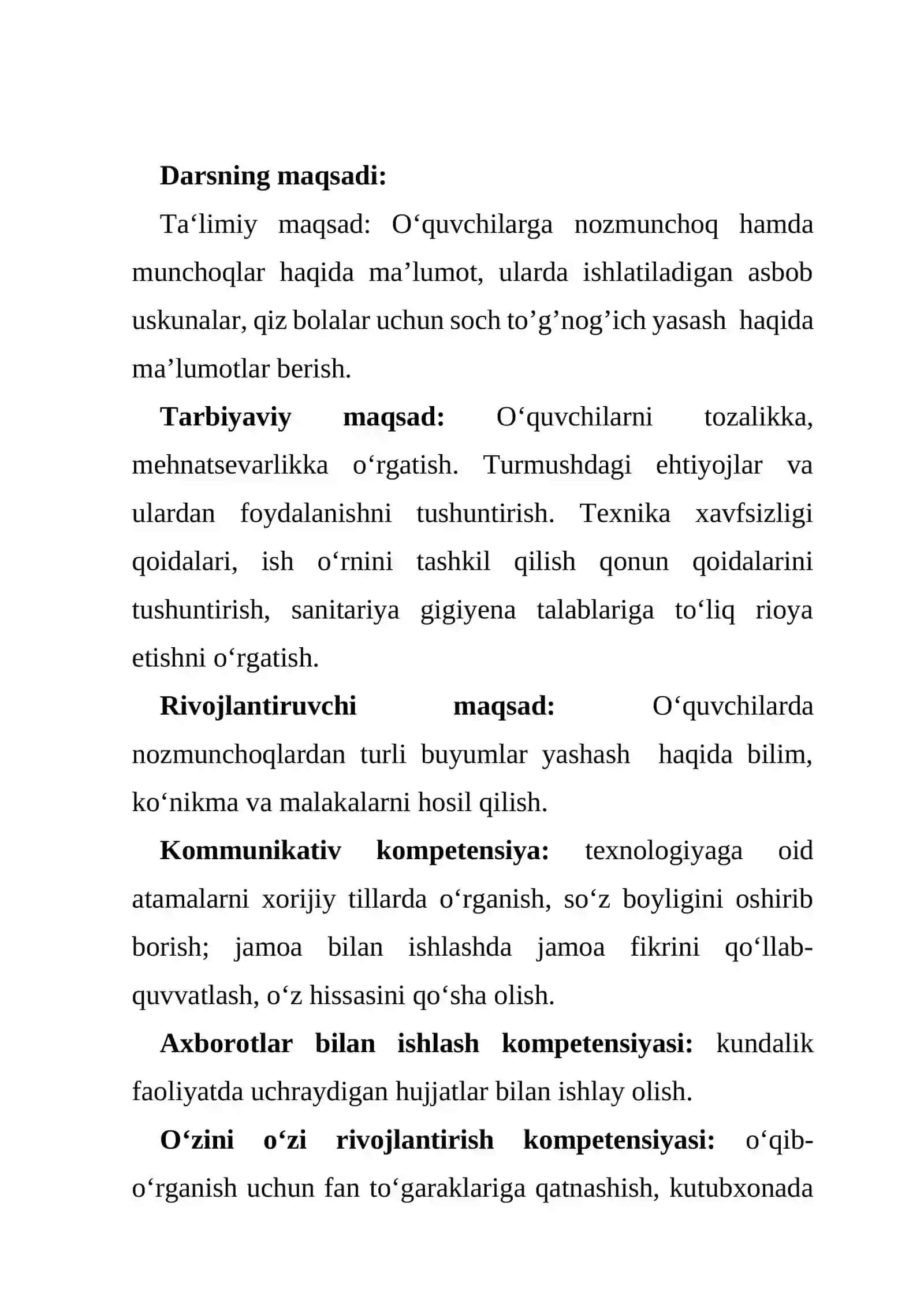 6-sinf Texnologiya fanidan Nozmunchoqlar (Biser). Nоzmunchоqdаn gul, geоmetrik vа bоshqа shаkllаr to'qish dars ishlanma 2