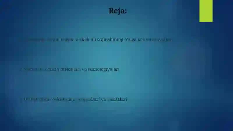 Ozbek tilini sohaga yoʻnaltirib oʻqitishning maqsadi, vazifalari 2