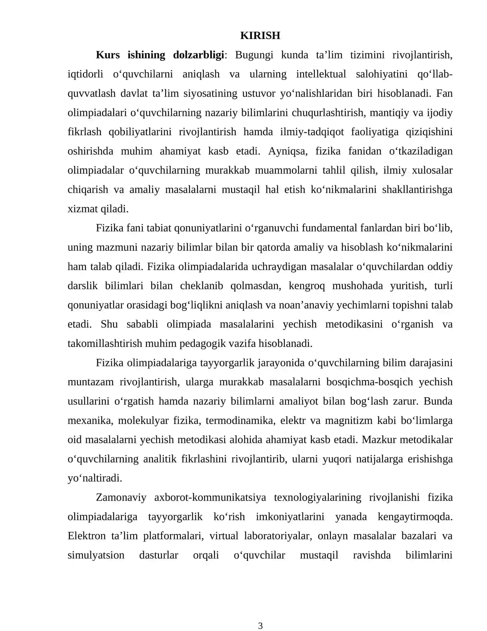 FIZIKA OLIMPIADA MASALALARI 2