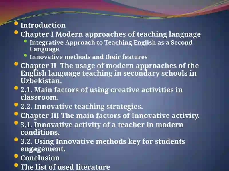 The main factors of Innovative activity 2