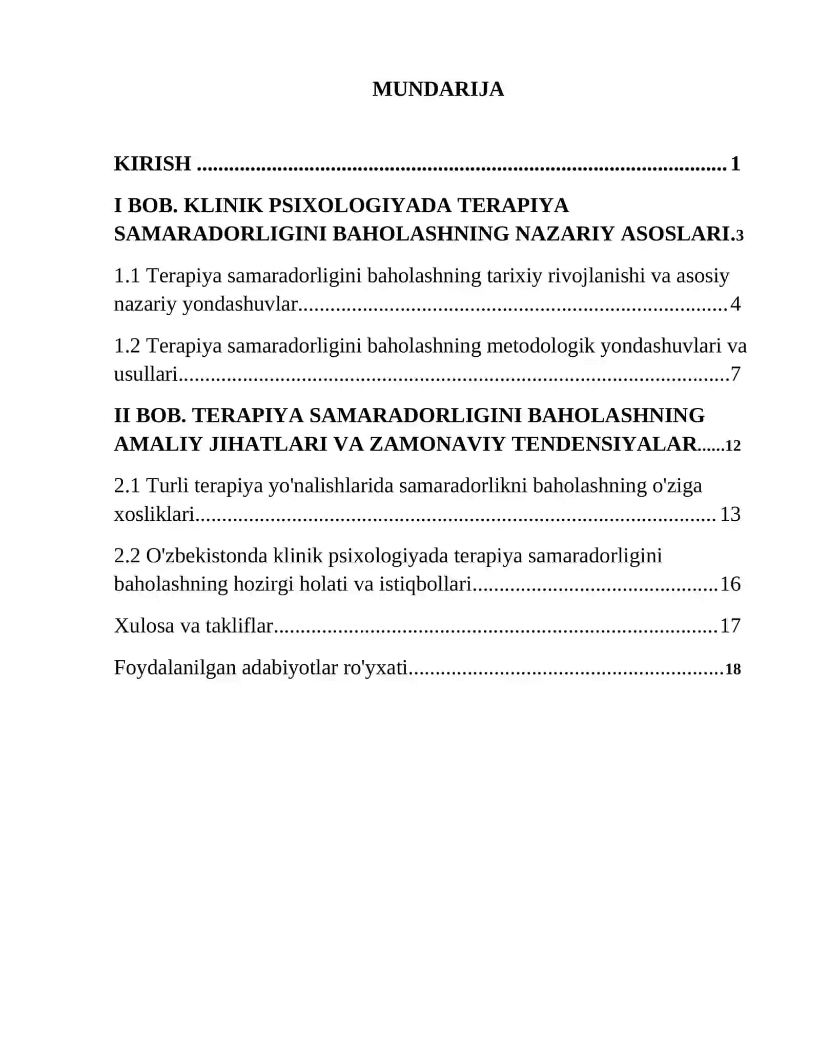 Klinik psixologiyada terapiya samaradorligini baholash mezonlari 2