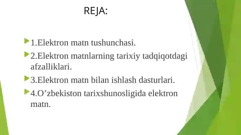 Tarixiy tadqiqotlar da elektron matnning o‘rni 2