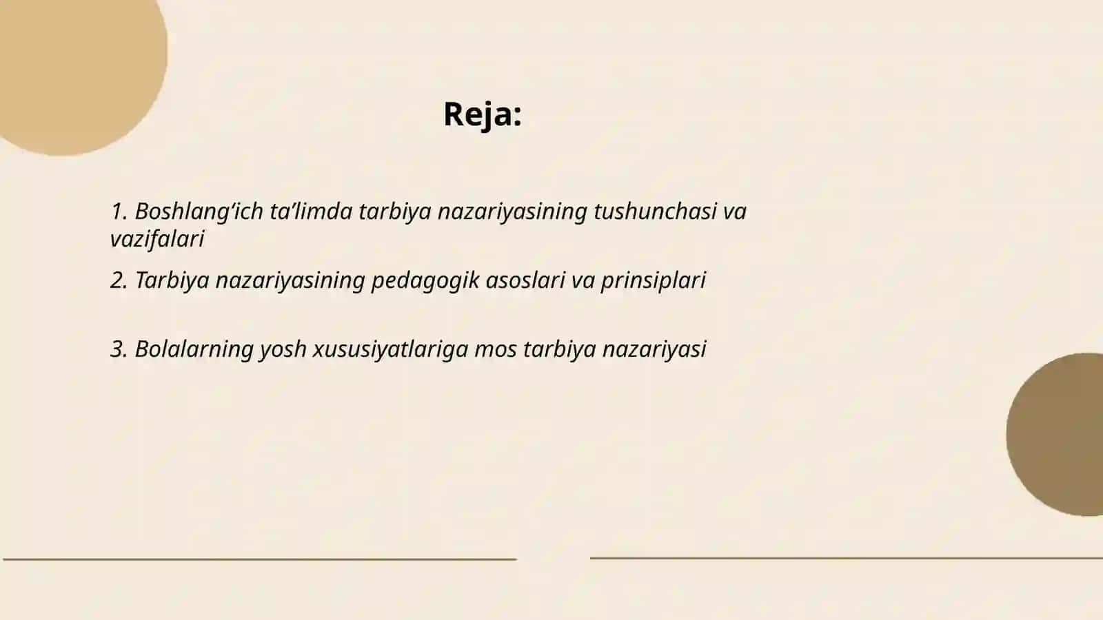 Boshlang'ich ta'limda tarbiya nazariyasi 2