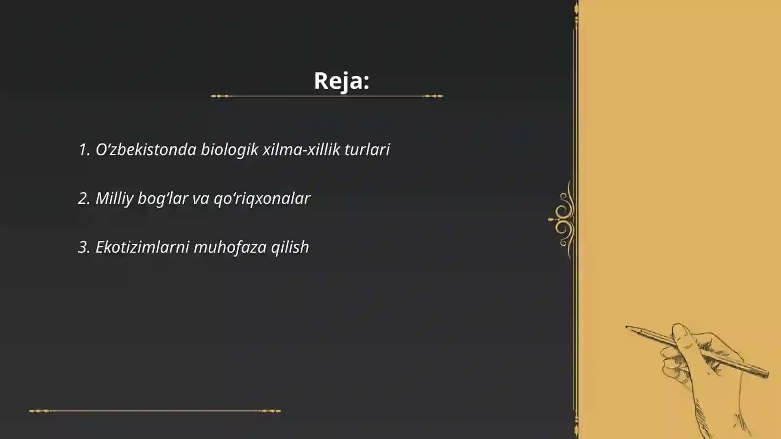 Oʻzbekistonda bioxilma-xillikni saqlash 2