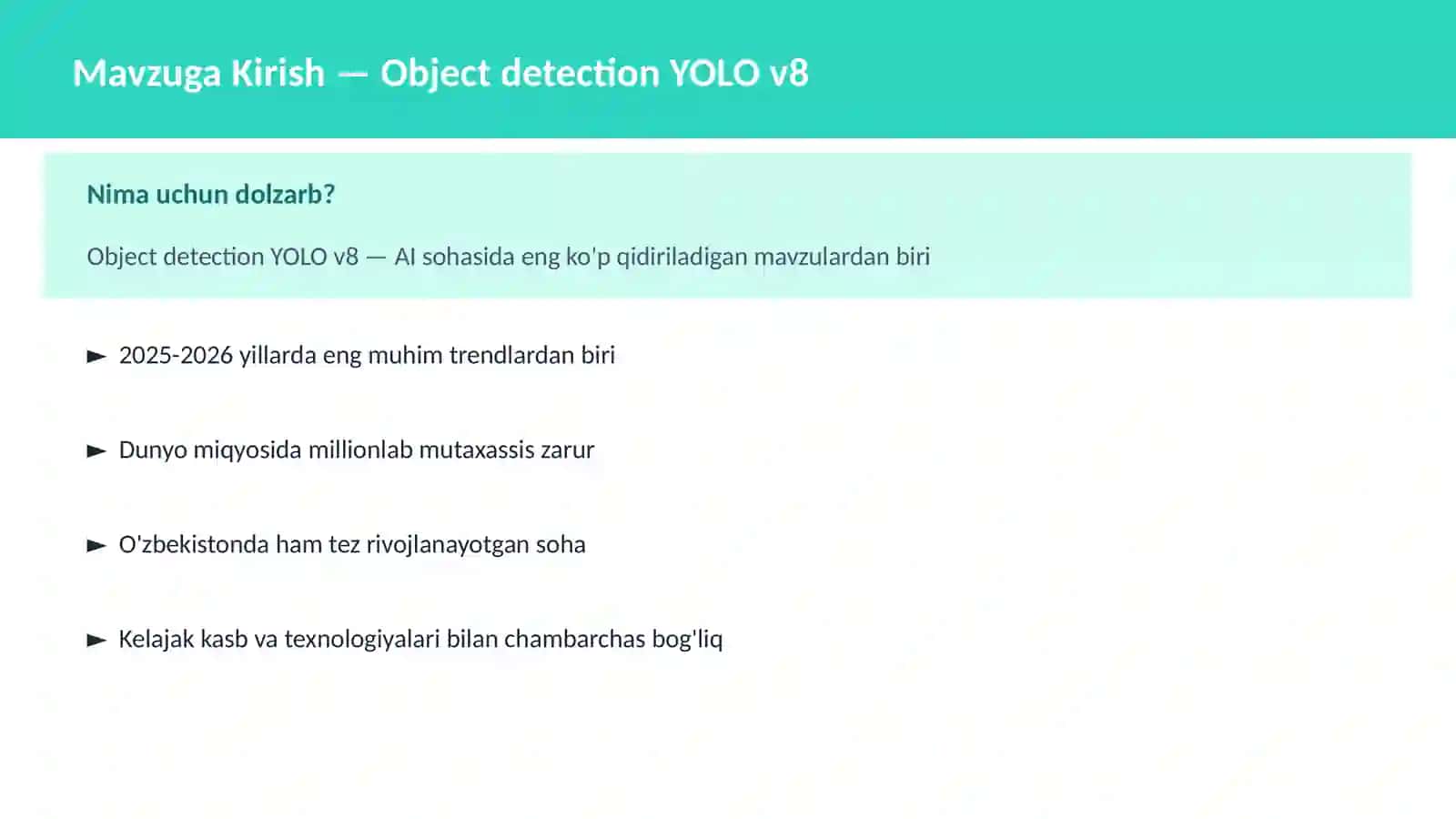 Object detection YOLO v8 2