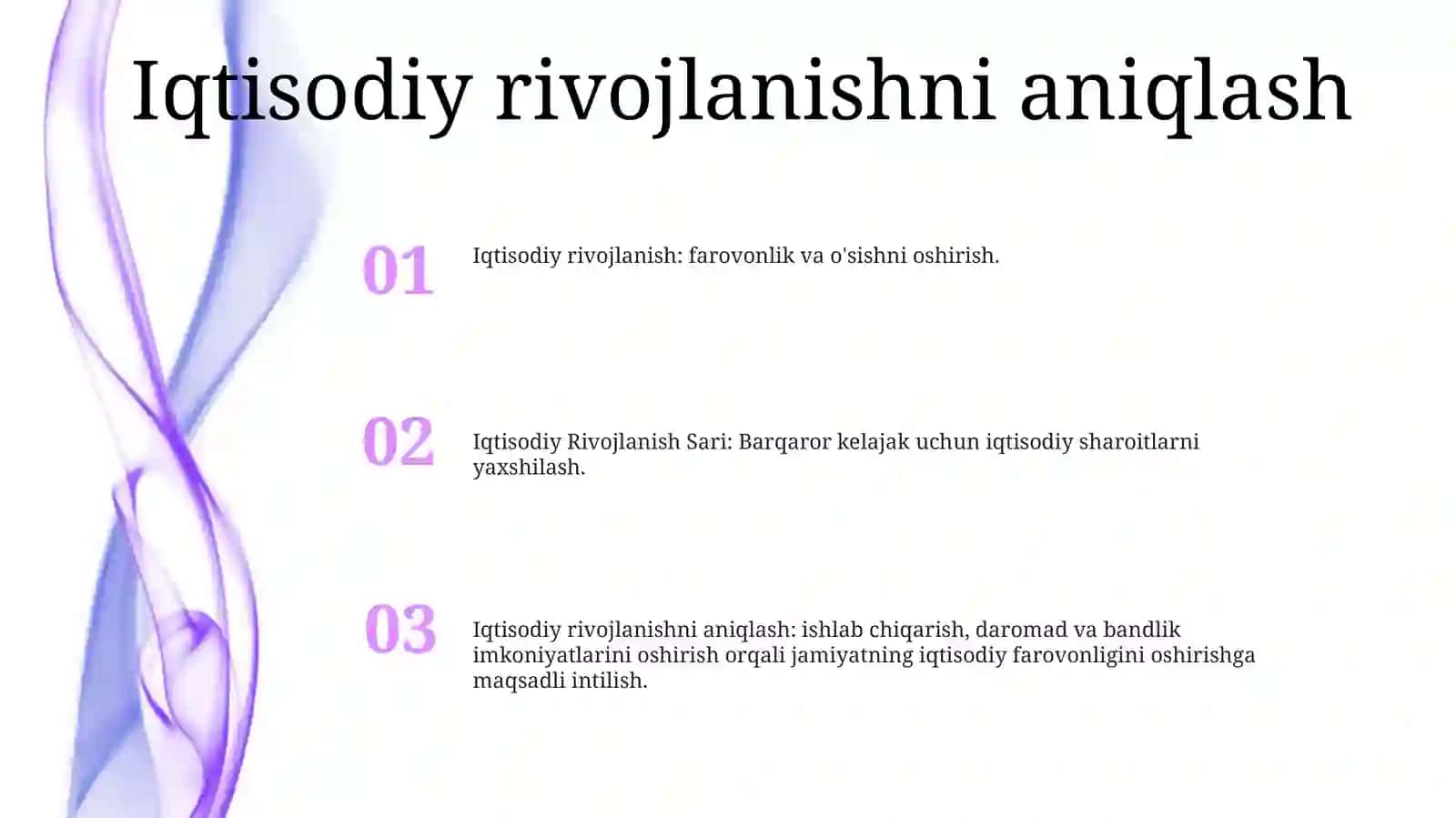 Iqtisodiy Rivojlanish Sari 2