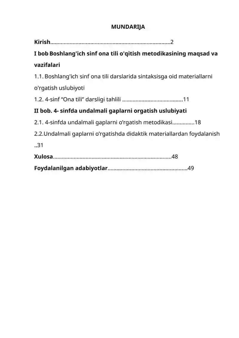 4- sinfda undalmali gaplarni o’rgatish uslubiyoti 2