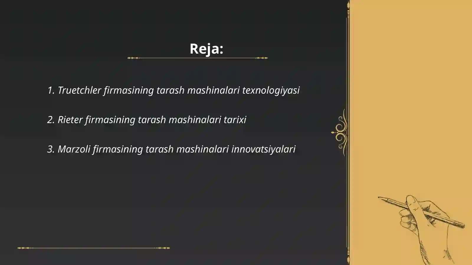 Truetchler firmasining tarash mashinalari texnologiyasi 2